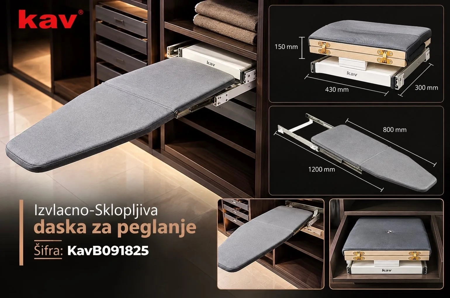 Sklopiva daska za peglanje